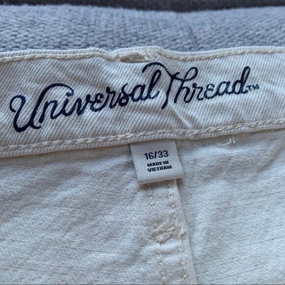 Universal Thread Highest Rise Vintage Crop Jeans Y2K Cream Trendy Denim 16 - Picture 9 of 10